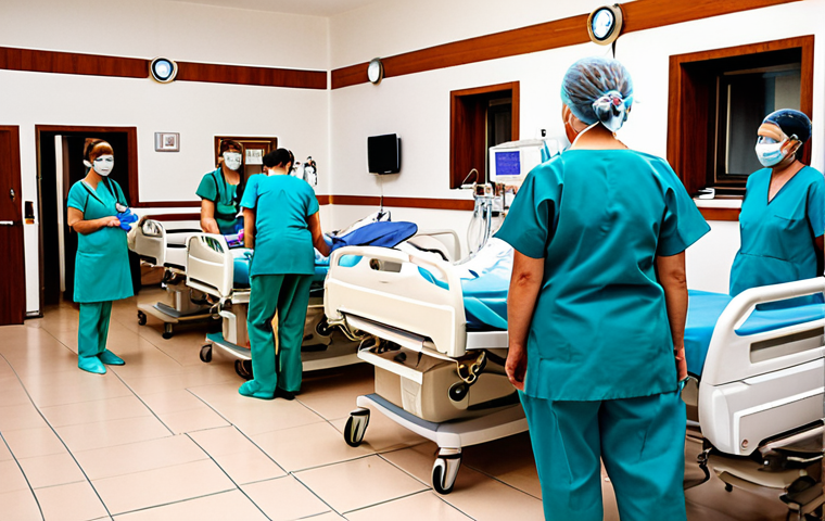 ** A bustling Italian hospital scene. Doctors and nurses attending to patients. Focus on clean, modern equipment and a sense of efficient, caring healthcare. Show a diverse range of patients, reflecting the public nature of the Servizio Sanitario Nazionale (SSN). The overall feeling should be positive and reassuring, emphasizing the importance of public healthcare.

**