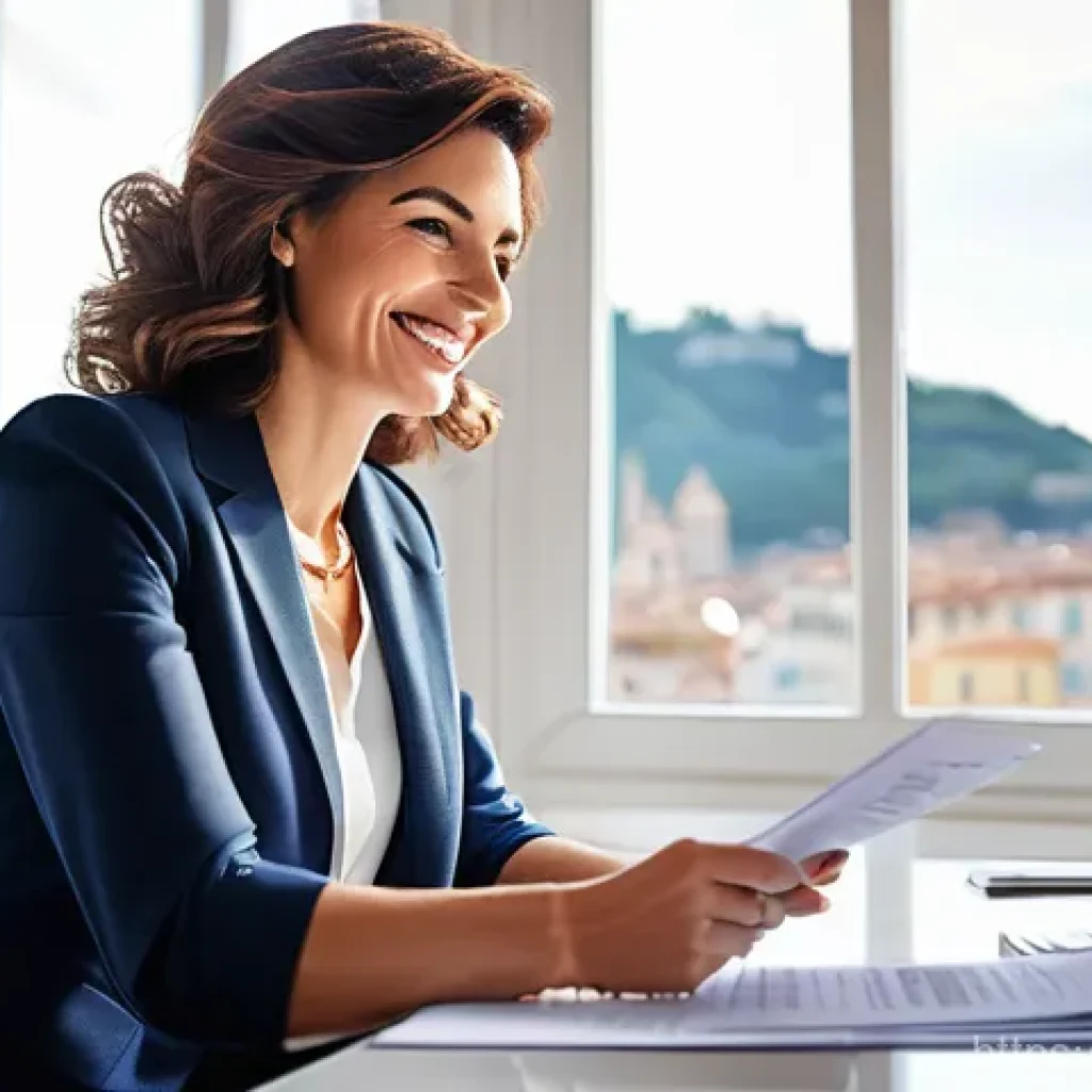 연금저축보험 세제 혜택 - **Prompt: Fiscal Advantage & Smart Planning**
    "A confident and stylish Italian woman in her late...