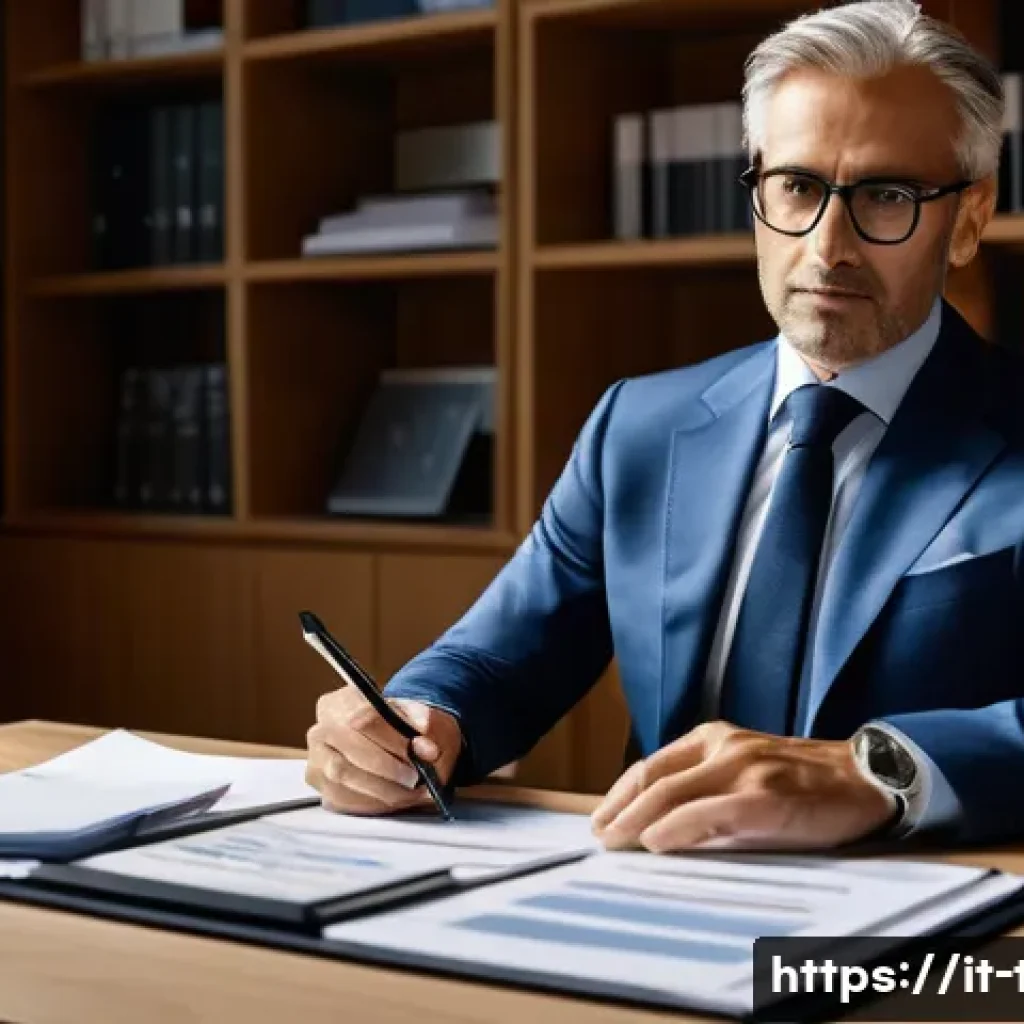 세무조사 대응 방법 - **Prompt: Meticulous Italian Architect Organizing Financials**
"A calm and focused Italian archi...