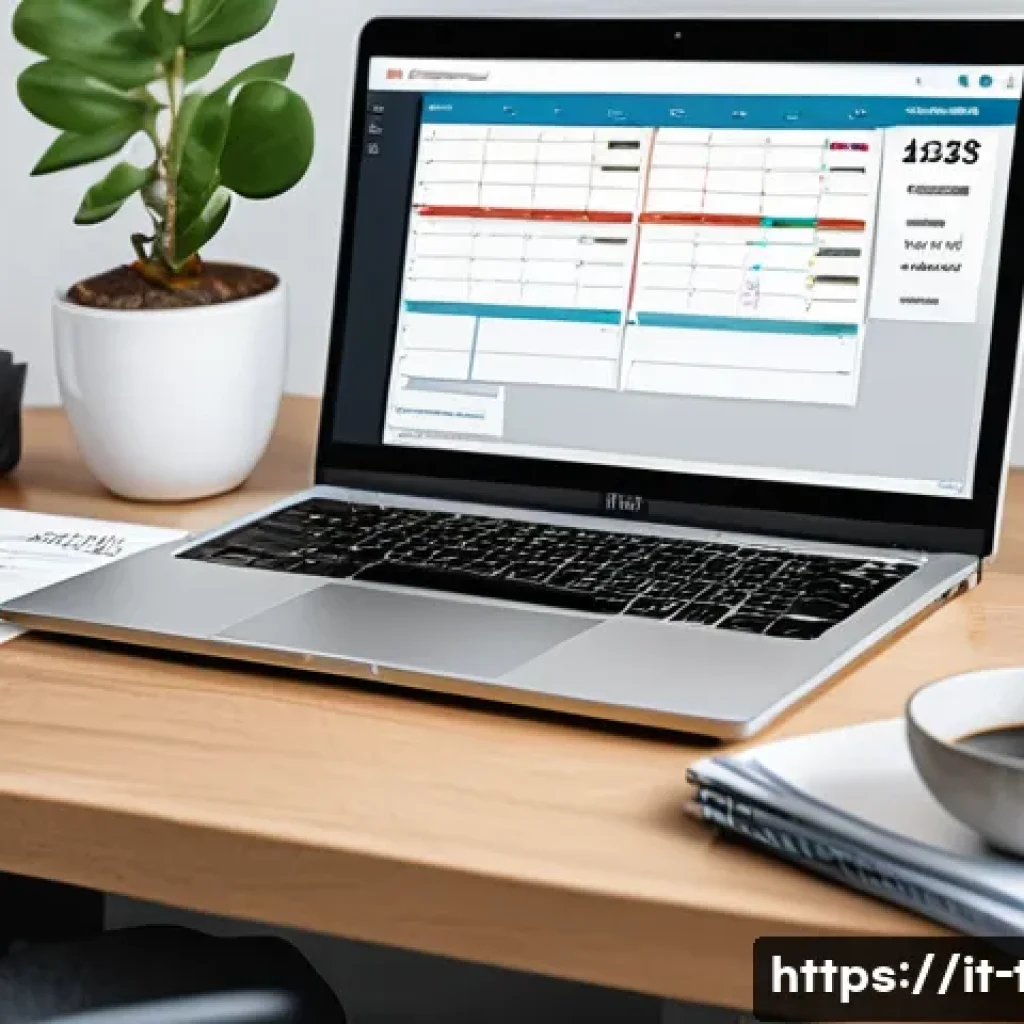 프리랜서 경비 처리 방법 - A modern freelance workspace featuring a laptop displaying financial management software with Italia...